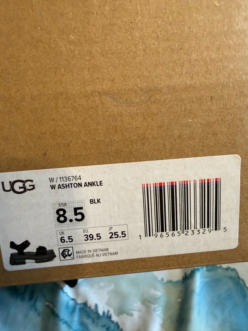 UGG Platform Leather Sandals Adjustable Hook & Loop Straps Black Women's 8.5 - Picture 7 of 7
